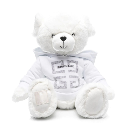 Givenchy White Faux Fur  Teddy Bear