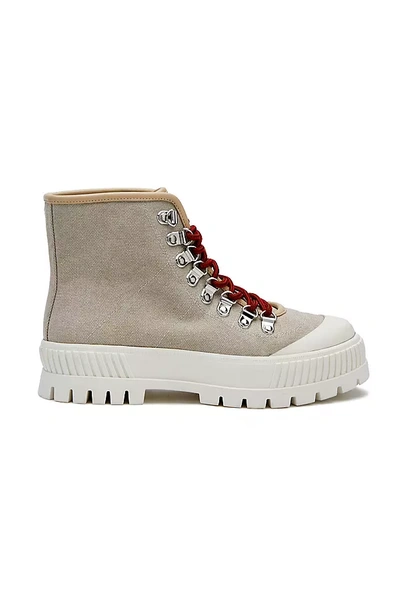 Matisse Isaac Lace-up Stompy Boots In Grey