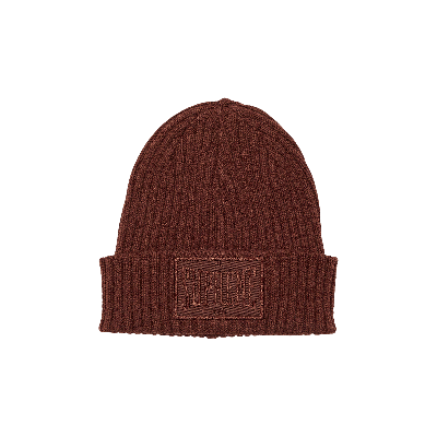 Pre-owned Supreme Overdyed Patch Beanie 'brown' In Green