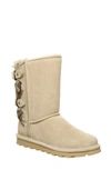 Bearpaw Eloise Faux Fur Buckled Strap Boot In Oat