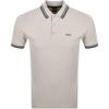BOSS ATHLEISURE BOSS PADDY POLO T SHIRT CREAM