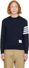 Thom Browne Classic 4-bar Sweatshirt In 461 Navy