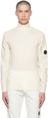 C.p. Company Cp Company X Clarks  Ivory Turtleneck Jumper