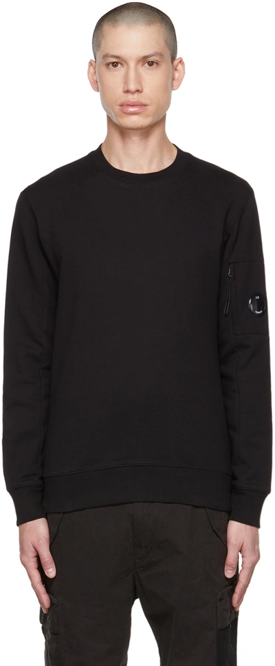 C.p. Company Lens-detail Sweatshirt In Schwarz