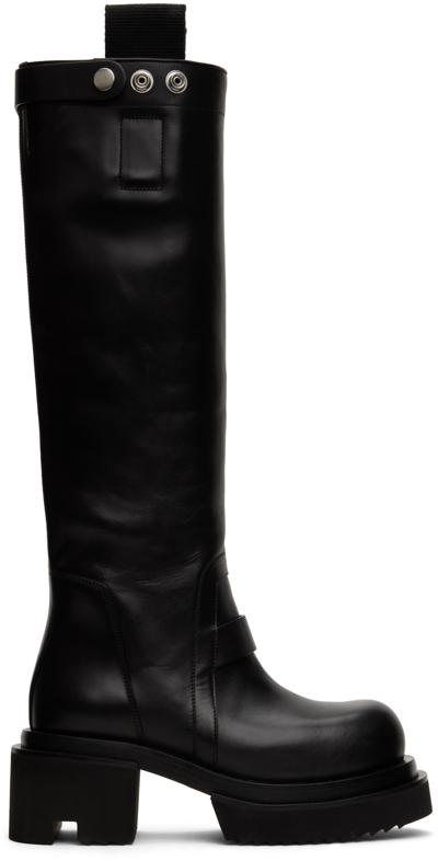 Rick Owens 75mm Knee-high Platform Boots In Black