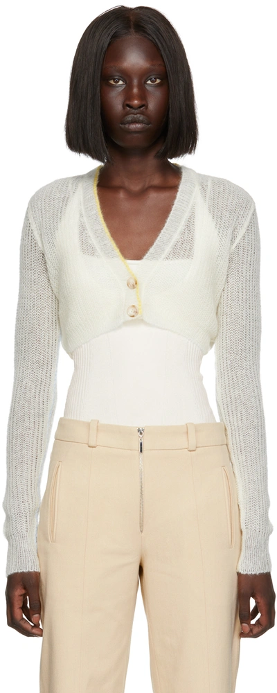 Anna October Off-white Lilou Cardigan In Ivory