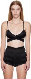 ANNA OCTOBER BLACK LOTUS BRASSERIE CAMISOLE