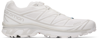 Salomon Xt-6 Advanced Rubber-trimmed Mesh Sneakers In White/white/lunar Ro