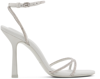 Alexander Wang Dahlia Crystal-embellished High-heel Sandals In White