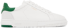 Axel Arigato Atlas Logo-embossed Leather Low-top Trainers In White/kale Green