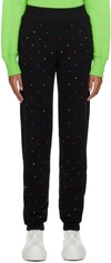 Msgm Black Pantalone Lounge Pants In 99 Black