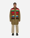 Junya Watanabe Rainbow-tabard-overlay Parka In Green