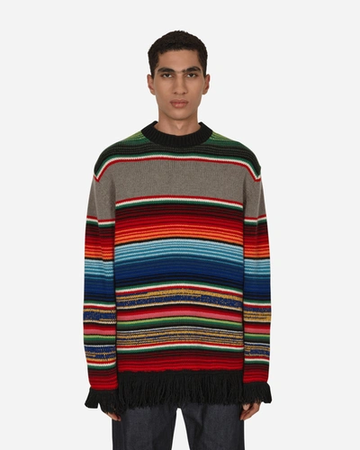 Junya Watanabe Stripe Crewneck Sweater Multicolor