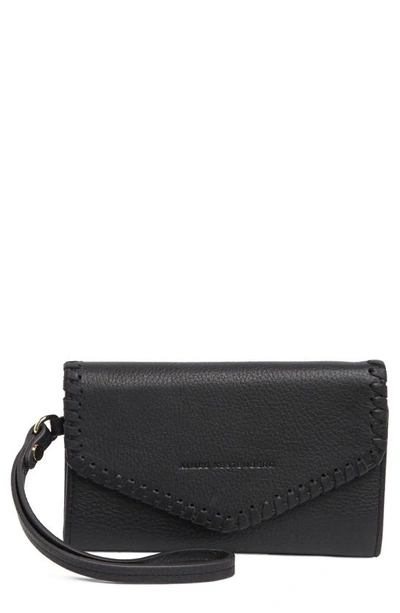Aimee Kestenberg Spello Leather Whipstitch Wallet In Black