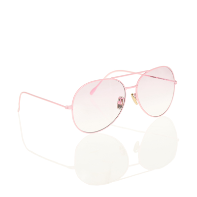Carmen Sol Baby Pink Aviator Sunglasses