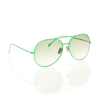 CARMEN SOL GREEN AVIATOR SUNGLASSES