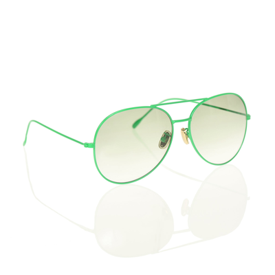 Carmen Sol Green Aviator Sunglasses