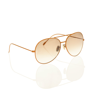 Carmen Sol Nude Aviator Sunglasses