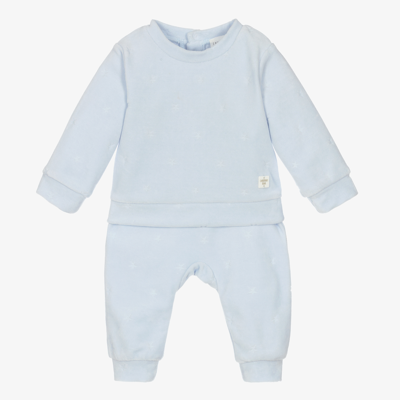 Carrèment Beau Baby Boys Velour Trouser Set