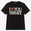 VERSACE TEEN GIRLS I LOVE YOU T-SHIRT