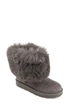 Journee Collection Shanay Tru Comfort Faux Fur Boot In Grey