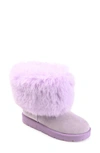 Journee Collection Shanay Tru Comfort Faux Fur Boot In Purple