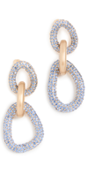 Cult Gaia Reyes Large Rhinestone Earrings In Blue