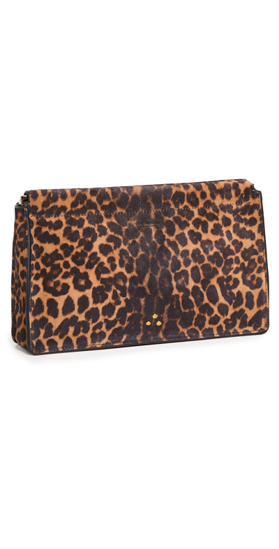 Jérôme Dreyfuss Clic Clac L Clutch In Leopard