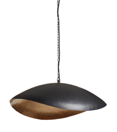 Oka Ostra Pendant Lamp - Black/brass Black