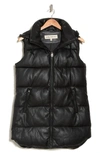 Sebby Quilted Puffer Vest In Black