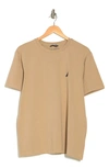 Nautica Crewneck Logo T-shirt In Military Tan