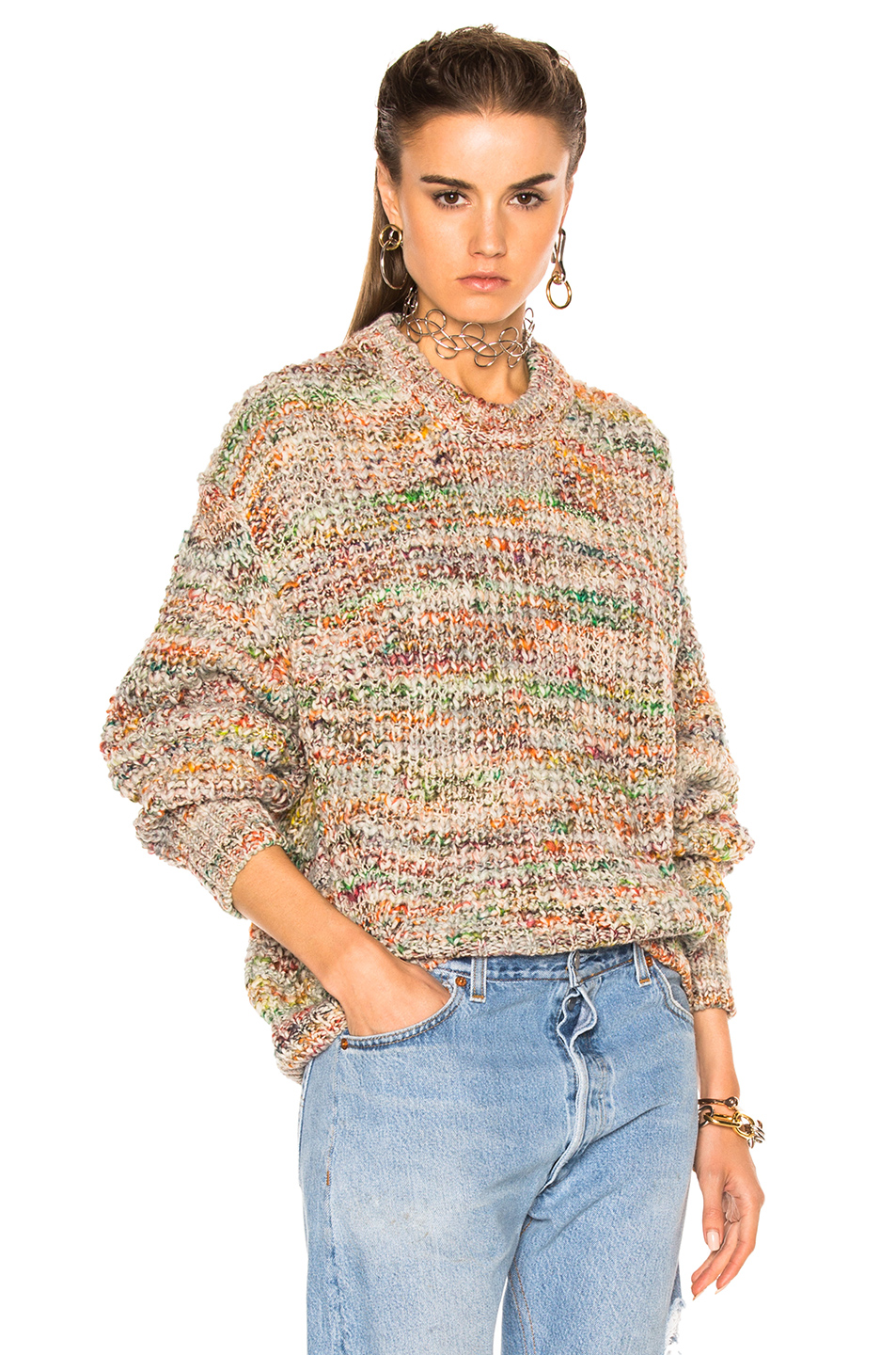 acne studios multicolor sweater