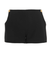 Versace Black Buttoned Shorts In Black