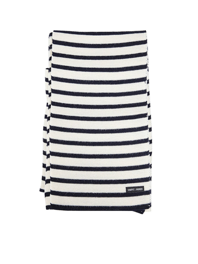 Max Mara Pure Grde Scarf R Striped In Ecru Marine
