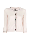 Ps By Paul Smith Womens Knitted Cardigan With Buttons In Off White