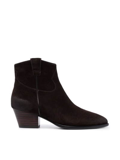 Ash Houston Baby Soft Ebony Boots In Marrone