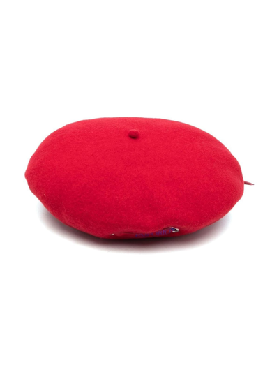 Emporio Armani Womens Basque Hat In Magenta