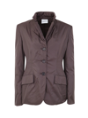 Aspesi Charlotte Blazer In Marrone Brown