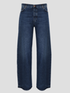 Haikure High-waisted Straight Leg Jeans In Blue