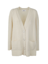 Aviu Long Cardigan In Ecru`