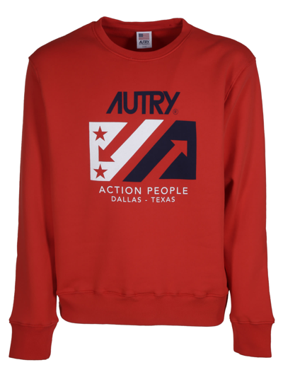 Autry Sweatshirt Iconic Print In Red