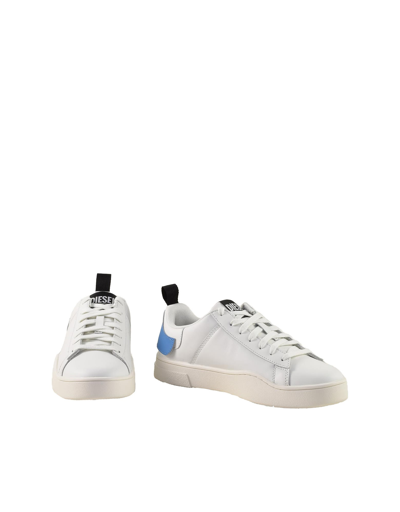 Diesel Shoes Men's White / Light Blue Sneakers