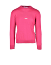 Msgm Mens Fuchsia Sweater In Fuchsia
