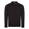 Moncler Men's Signature Polo Shirt In Black