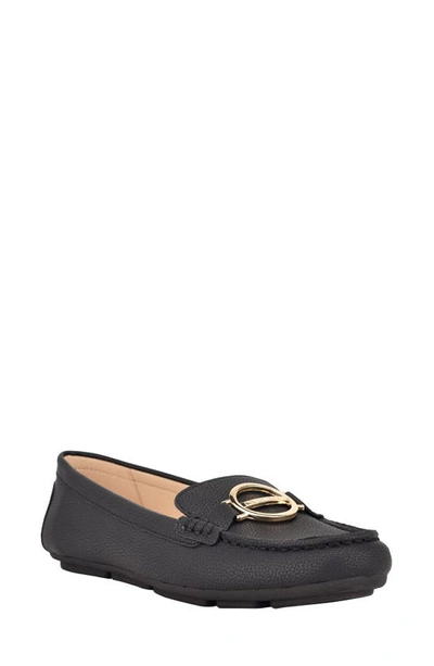Calvin Klein Layne Buckle Loafer In Black