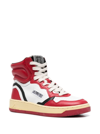 Autry Leather Sneaker In Red