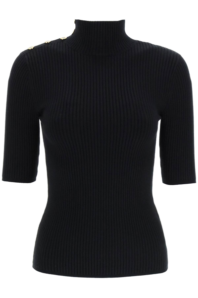 Marciano By Guess 'flora' Turtleneck Viscose Blend Sweater In Black