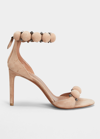 Alaïa Bombe Stud Suede Ankle-wrap High-heel Sandals In 117 Chair