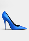 Saint Laurent 110mm Instinct Pump In Picasso Blu