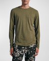 Rag & Bone Haydon Jaspe Long-sleeved T-shirt In Lt Olive